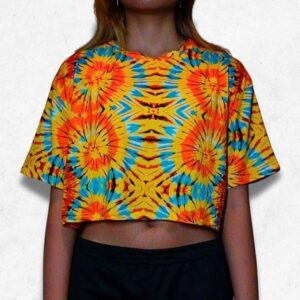 tiedye oversize croptop